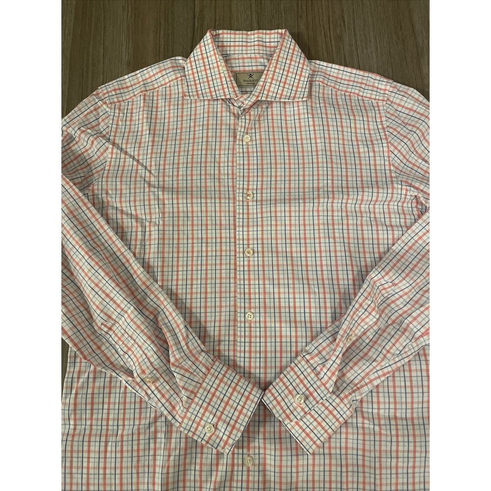 Hackett Mayfair Slim Fit Classic‎ Long Sleeve Shirt Brushed Size 15/38